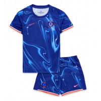 Echipament fotbal Chelsea Tricou Acasa 2024-25 pentru copii maneca scurta (+ Pantaloni scurti)